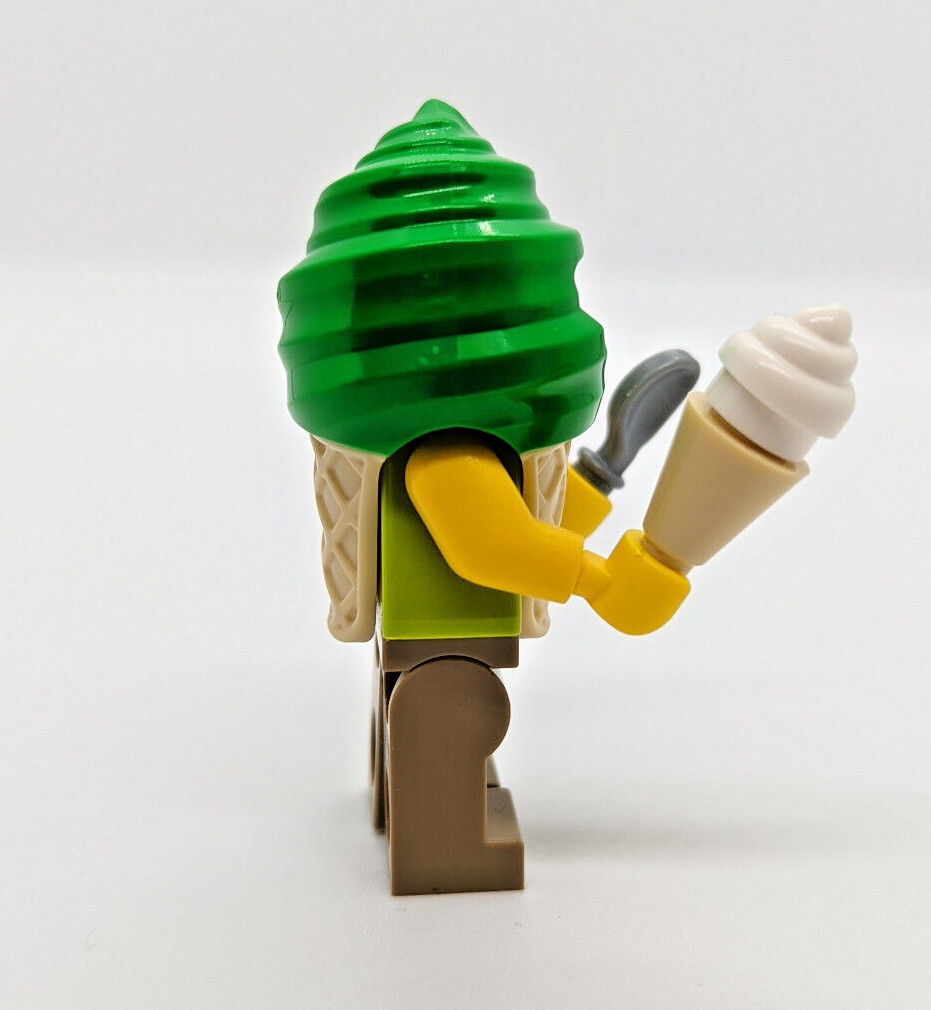NEW LEGO City Town Ice Cream Vendor Minifigure (cty1389) w/ Spoon & Cone - StudBee