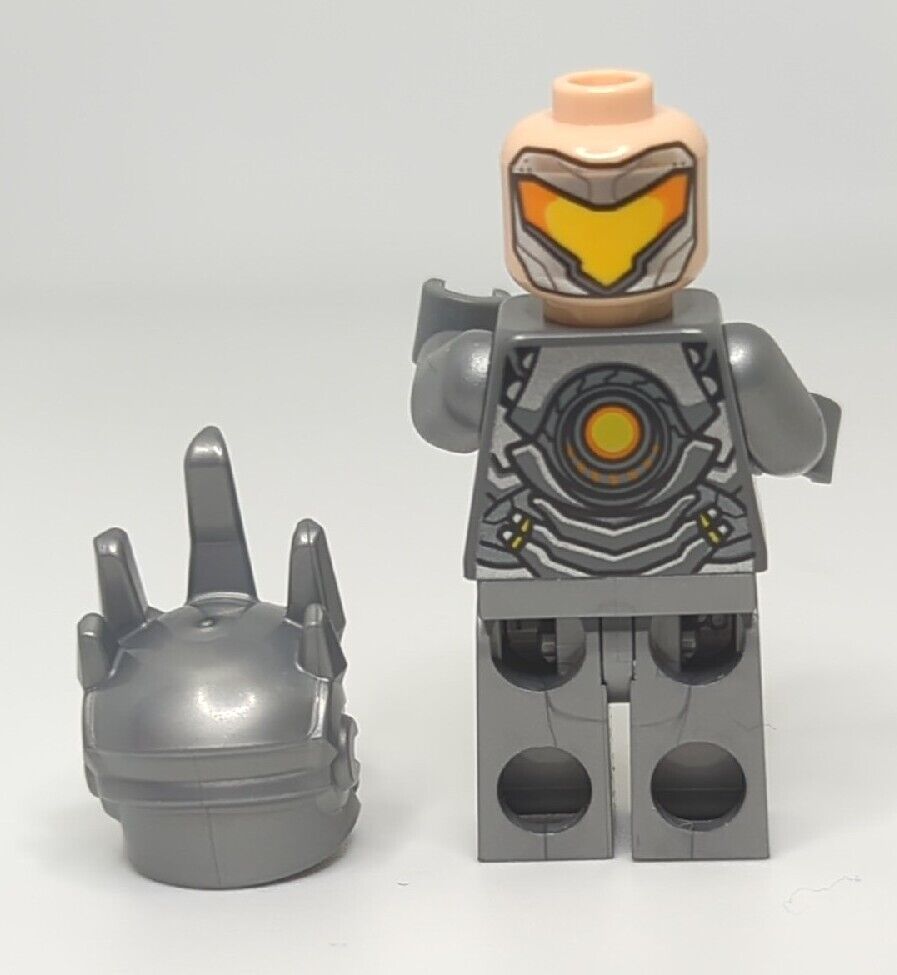 LEGO Reinhardt Wilhelm Minifigure w/ Helmet Overwatch 75973 (ow010) - StudBee
