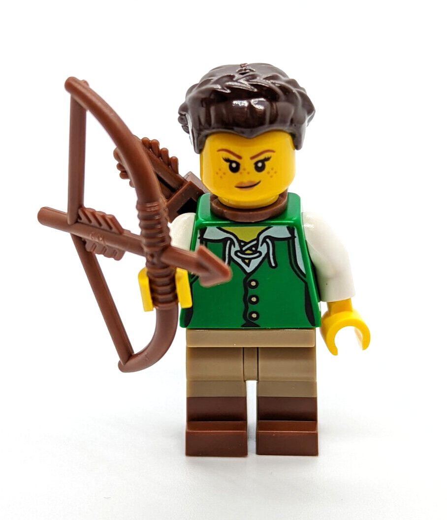 NEW LEGO Medieval Female Archer Minifigure (IDEA083) Black Falcon 21325 - StudBee