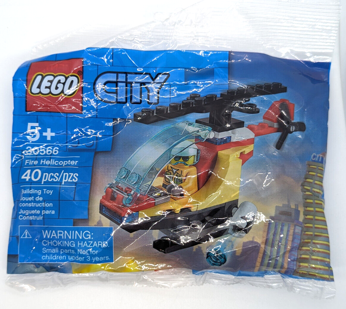 New LEGO Town City Fire 30566 - Helicopter Pilot Polybag - StudBee