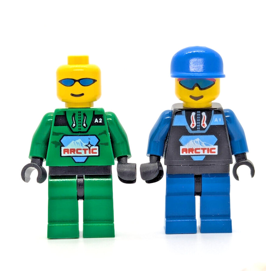 LEGO Arctic Minifigure Lot & Polar Bear - Outpost - 6520 (arc003 arc008 (brr
