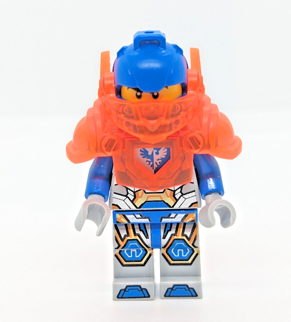 LEGO Nexo Knights Minifigure - Clay in Trans-Neon Orange Armor (nex073) 271712 - StudBee