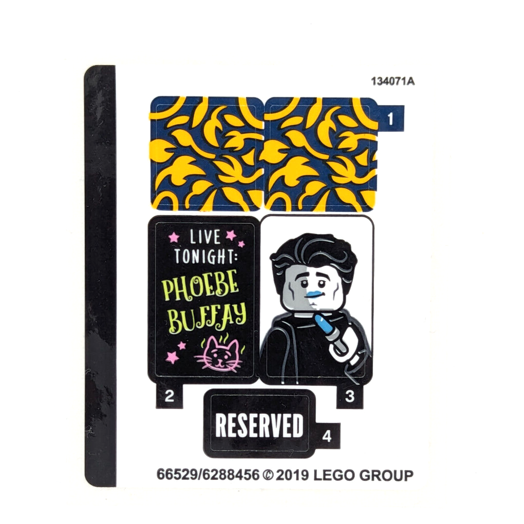 NEW LEGO Sticker Sheet - Set 21319 F·R·I·E·N·D·S Central Perk 66529/6288456