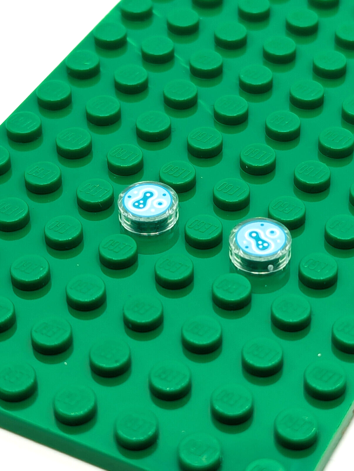 2x New LEGO Petri Dish Tile 1x1 - Lab Germs Microscope Slides VIRUS Research