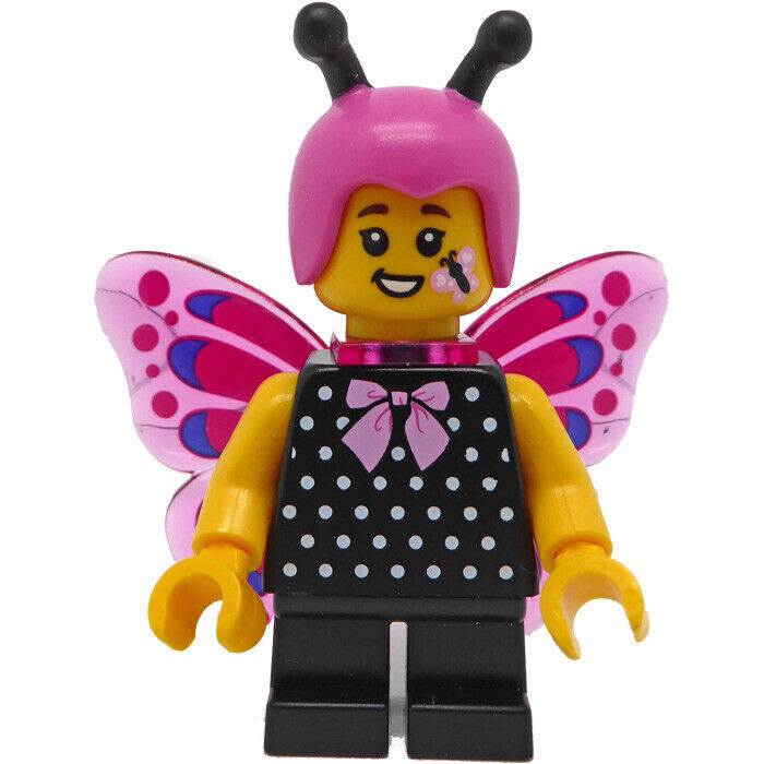 NEW Lego BAM 2020 January Minifigure - Pink Butterfly Girl, Face Paint (hol200) - StudBee