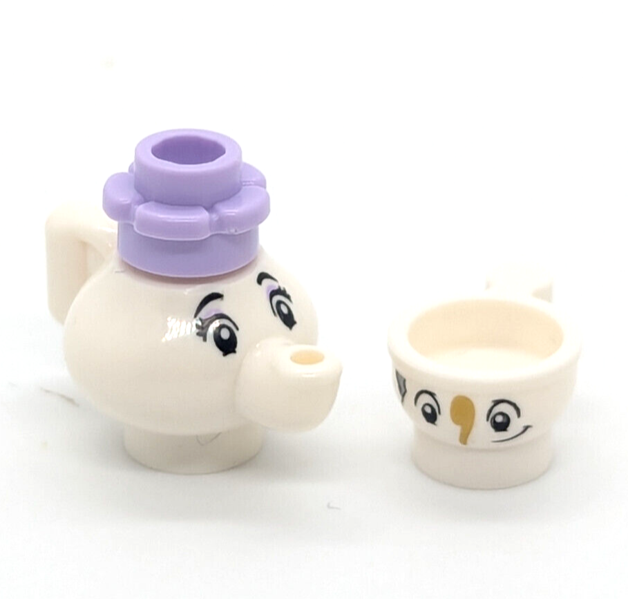 New LEGO Disney Princess Minifigure - Mrs. Potts & Chip (dp077) 43196 Belle - StudBee
