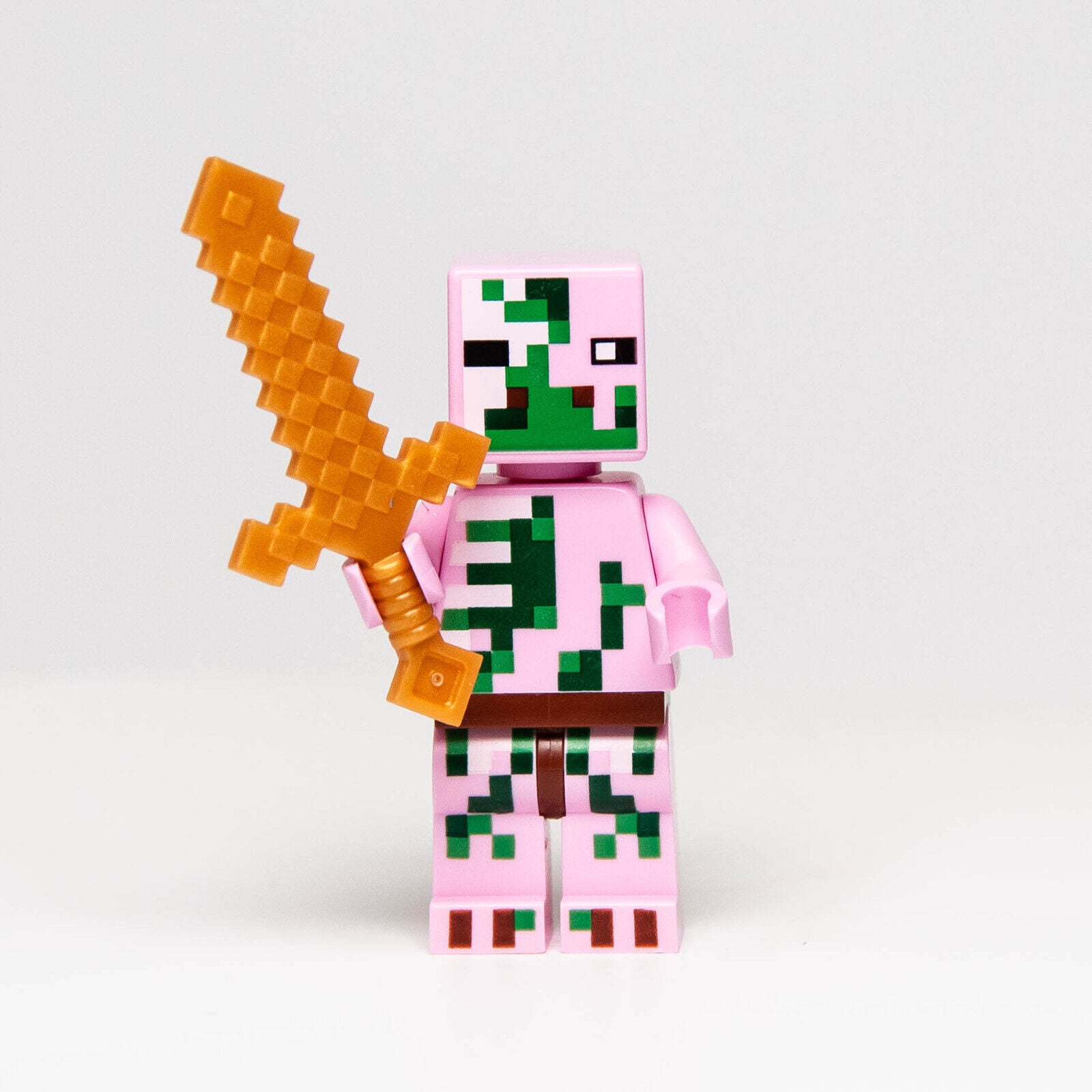 Lego Minecraft Minifigure - Zombie Pigman (min021) w/ Sword - StudBee
