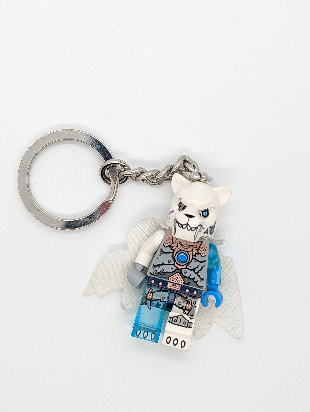 Lego Chima Minifigure Key Chain (loc102) Sir Fangar with White Cape 850909 - StudBee