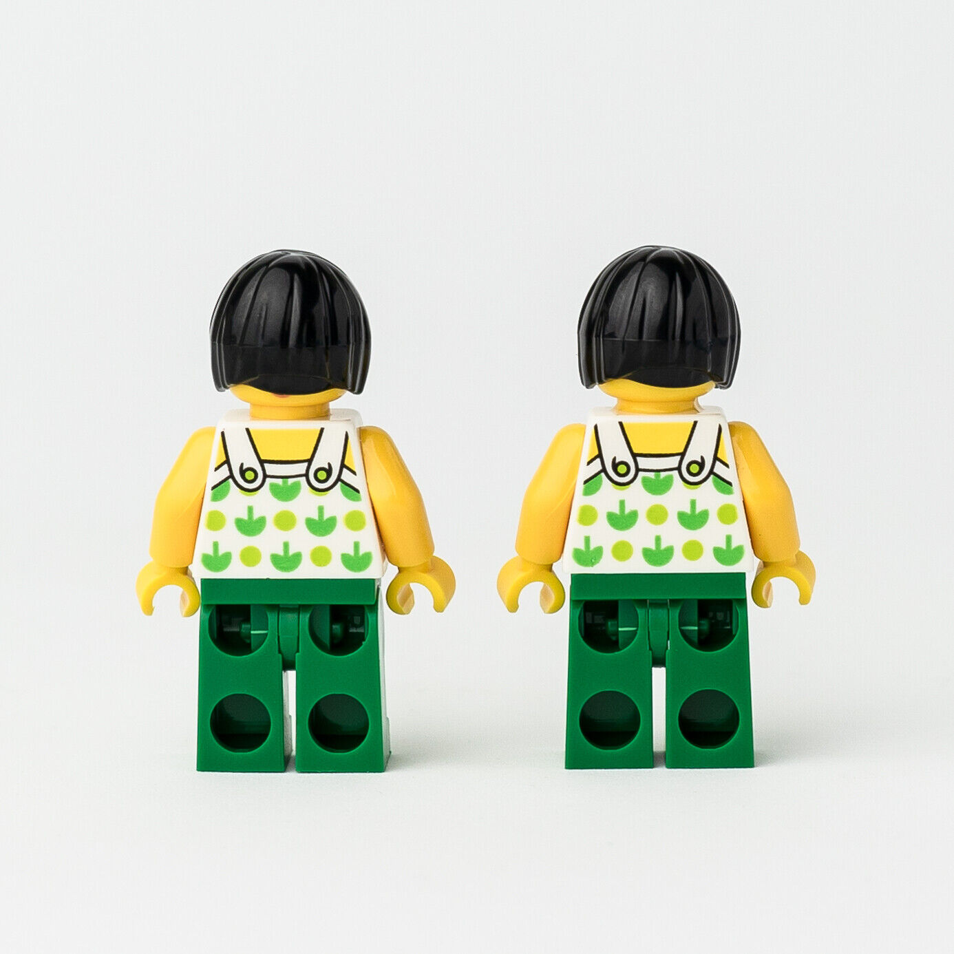 NEW (Lot of 2) Lego Minifigure: Green Apple Female 40198 City Town (twn350) Ludo - StudBee