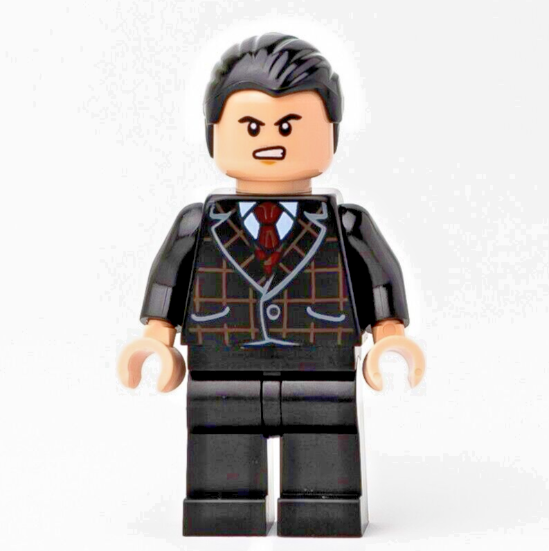 LEGO Bruce Wayne - Black Plaid Suit Minifigure - DC Super Heroes - 76122 (sh596) - StudBee
