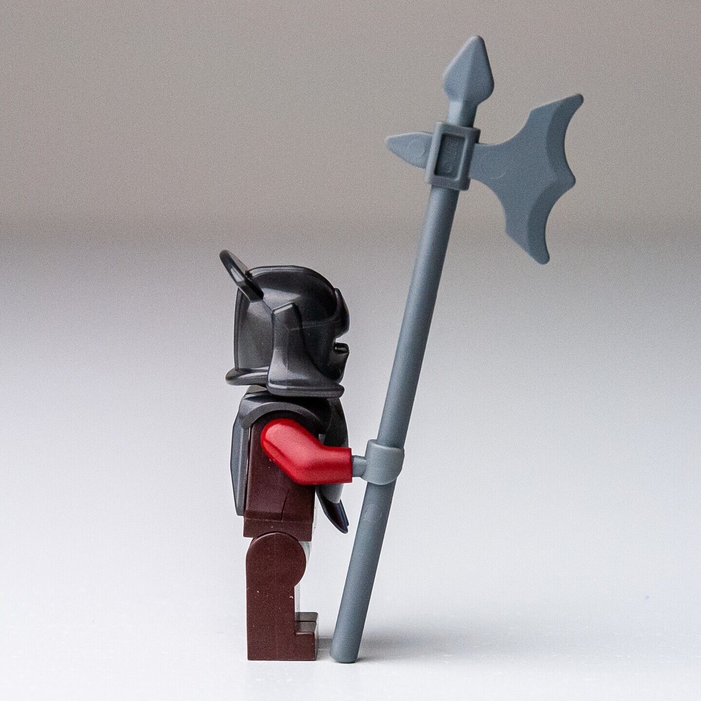 Lego LOTR Hobbit Minifigure - Uruk-hai (lor008) w/ Armor & Halberd - StudBee