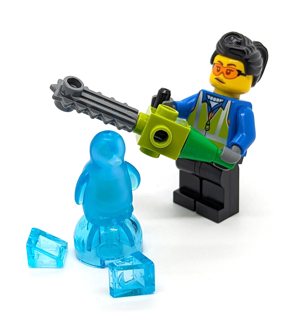 Lego Chinese Lunar New Year: Ice Festival Penguin Sculptor (hol279) 80109 Winter - StudBee