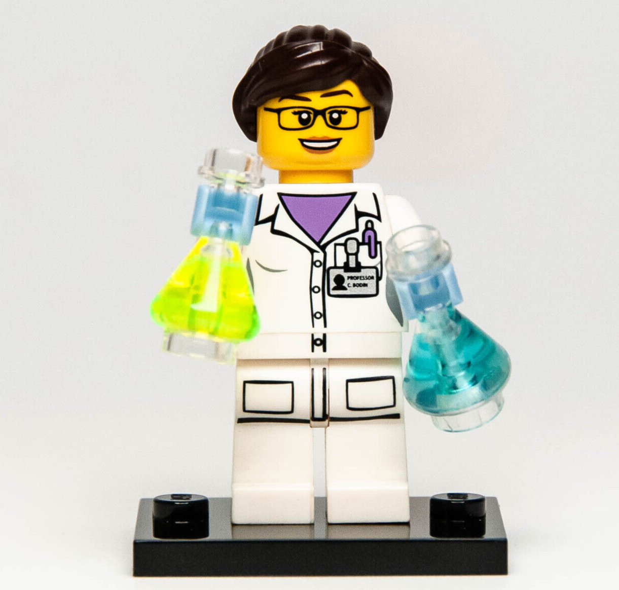 LEGO CMF Minifigure 71002 Series 11 Female Scientist (col11-11 col173) Lab Flask - StudBee
