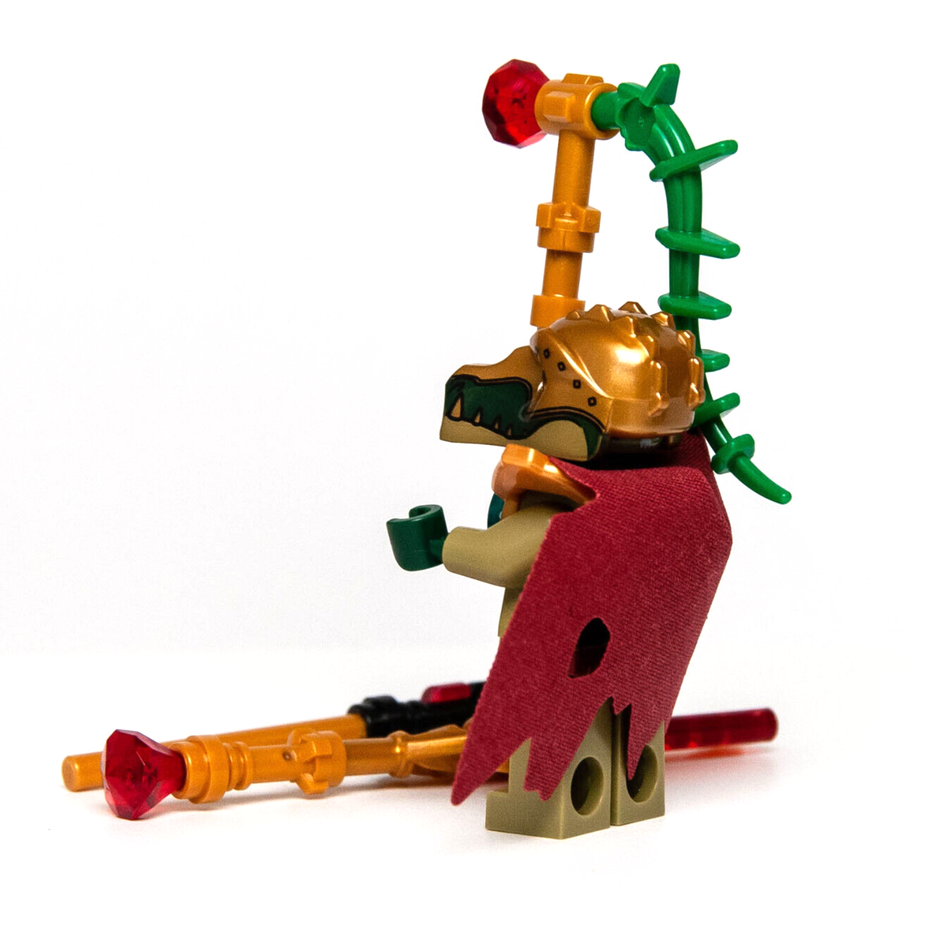 LEGO Chima Minifigure - Crominus Tattered Cape (loc023) Crocodile w/ 3