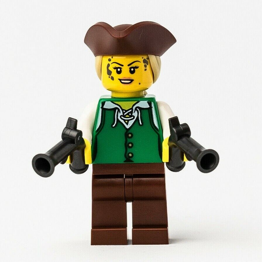 New LEGO Robin Loot Minifigure w/ Dual Guns - Pirates of Barracuda (idea070) (pi - StudBee