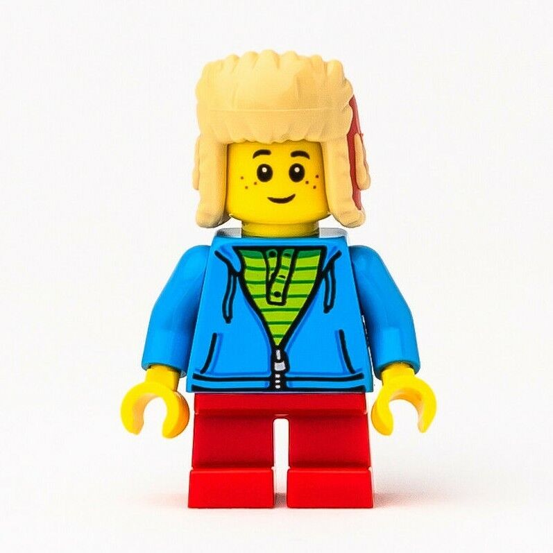 New LEGO Child Boy Minifigure - Chinese New Year - 80105 (hol194) Ushanka Hat - StudBee