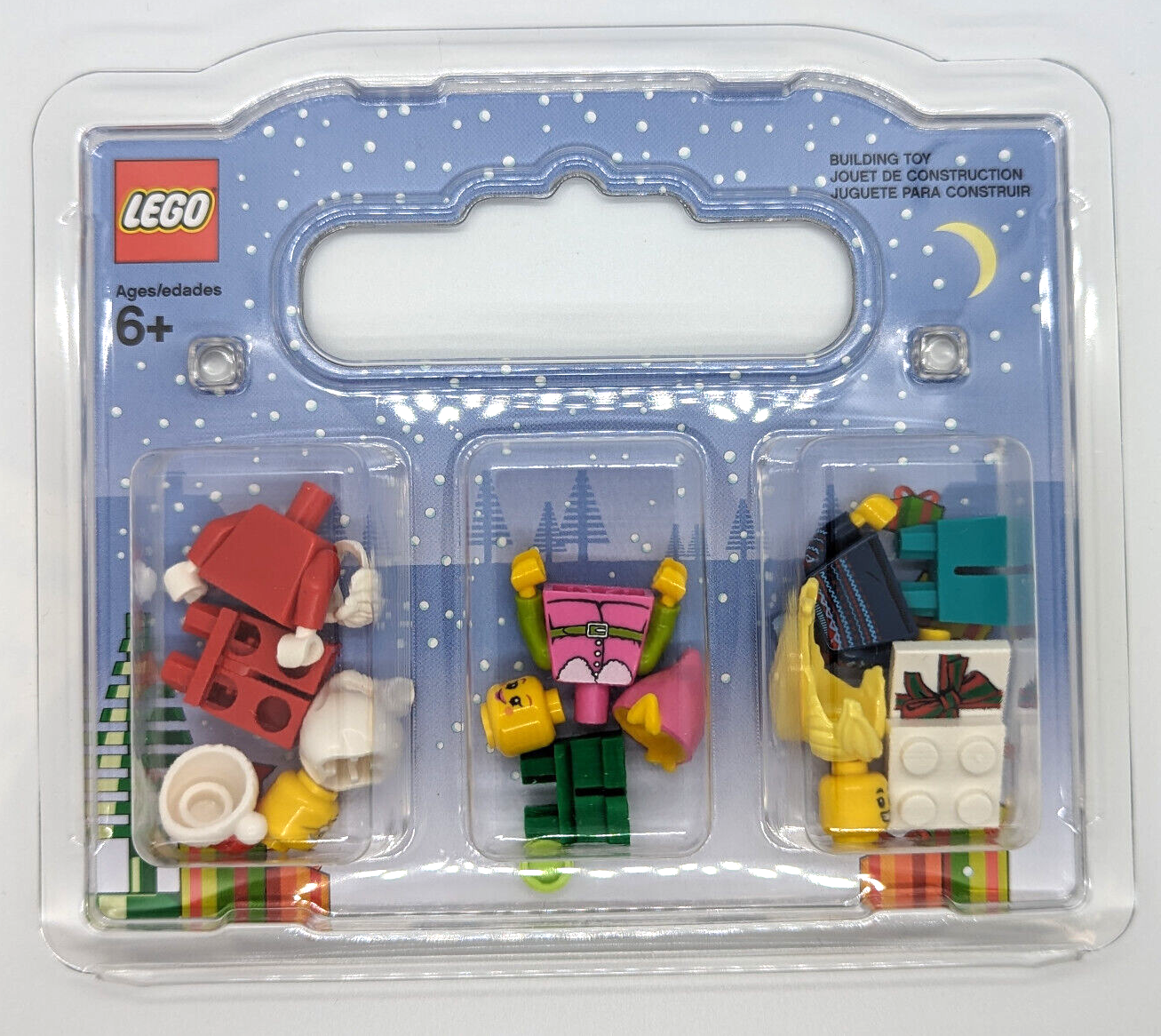 Lego 2020 BAM Minifigure Lot: Santa, Pink Elf, & Girl (bam202004 Christmas) - StudBee