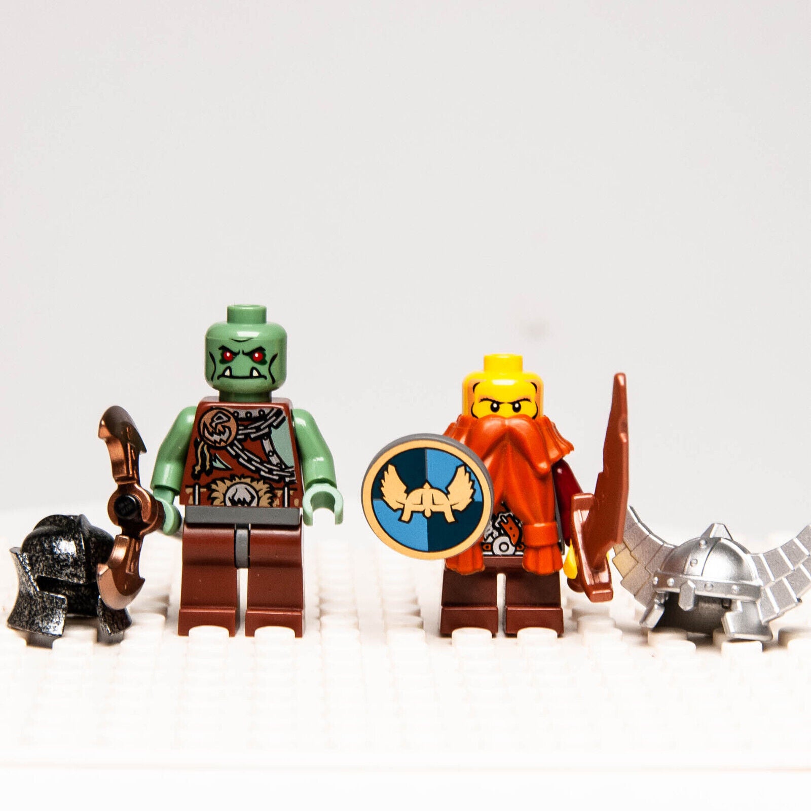 LEGO Castle Fantasy Minifigure: Troll Warrior 3 Orc (cas368) Dwarf (cas357) 7036 - StudBee