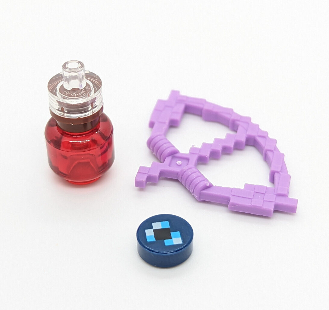 Lego Minecraft Dragon Slayer (min067) 21151 w/ Potion, Ender Pearl & Bow - StudBee