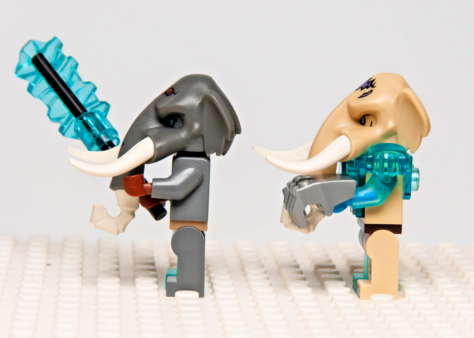 (Lot of 2) Lego Chima Minifigures - Mottrot & Maula Elephant (loc157 loc084) - StudBee