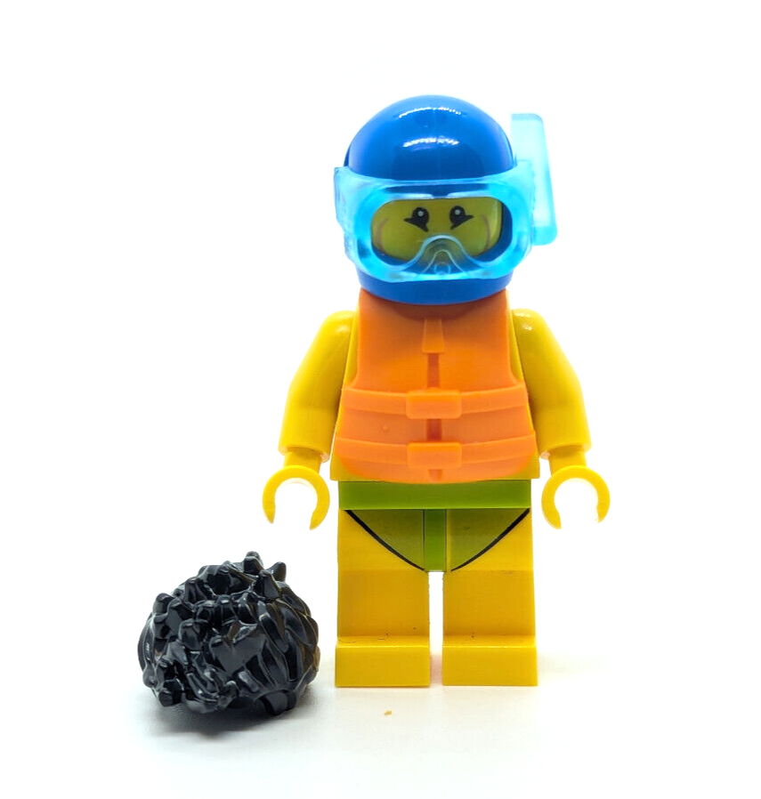 LEGO Stuntz Minifigure - Sudsy Simon Tub Racer (cty1476) Snorkle Beach 60333 - StudBee
