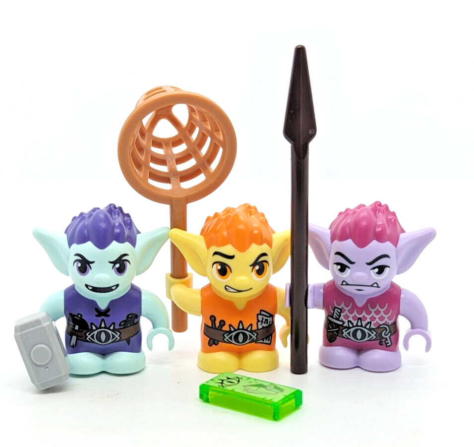 New LEGO Elves Minifigure Lot: Fibblin Beiblin Smilin 41185 Goblin Villiage (elf - StudBee