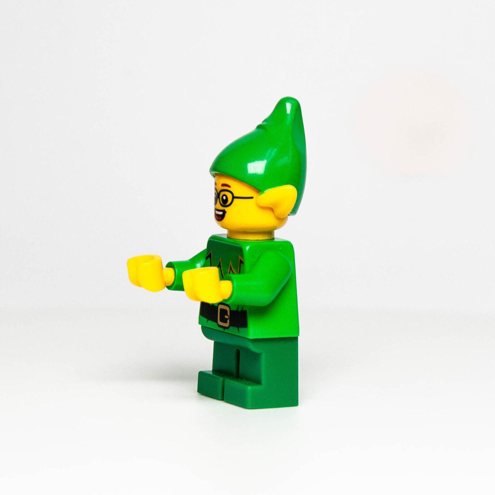 Lego Christmas Holiday Elf Minifigure w/ Glasses Bells (hol026) Club House 10275