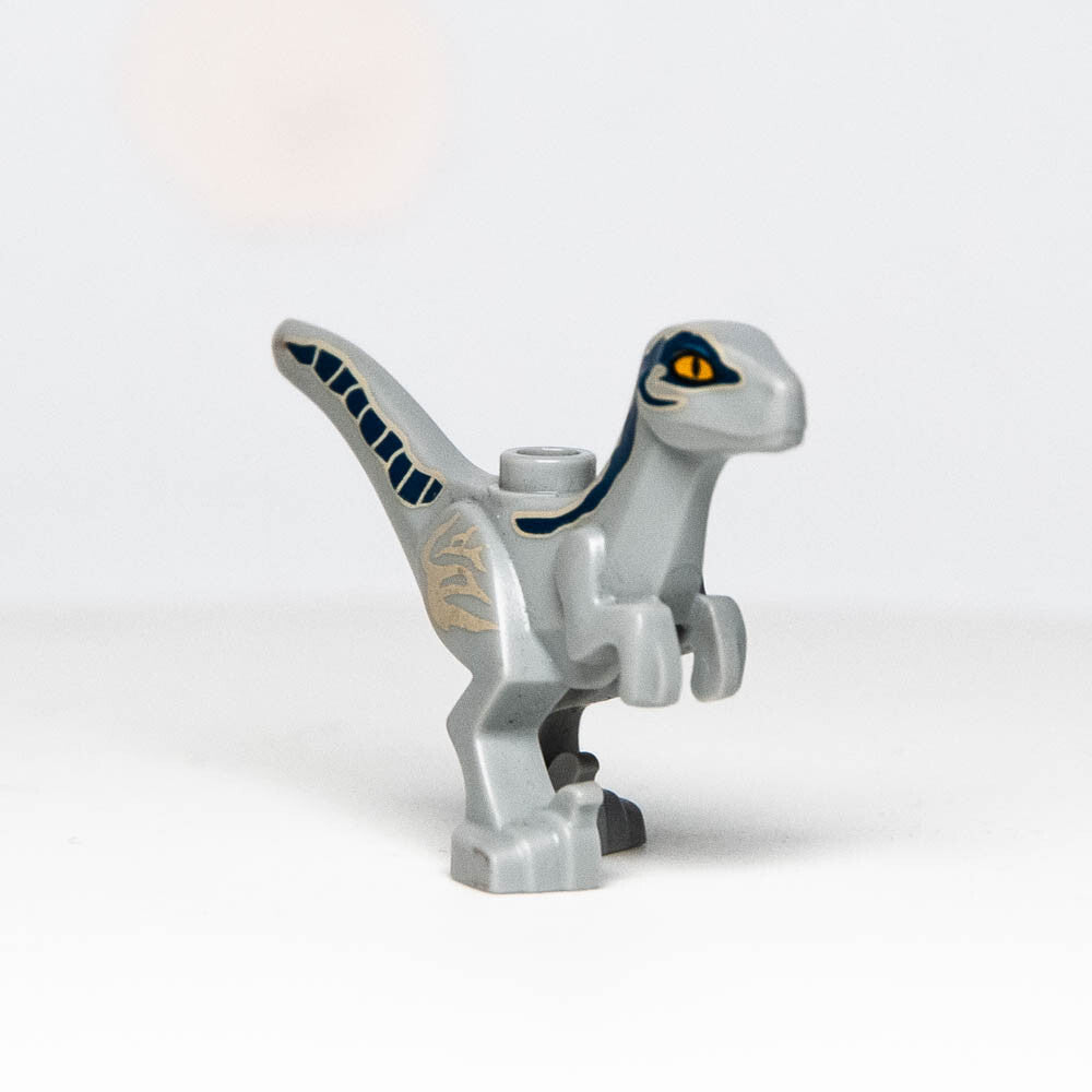 New Lego Jurassic World Light Gray Baby Raptor Minifigure - Beta
