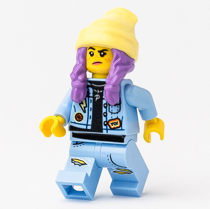 LEGO Hidden Side Minifigure - Parker Jackson, Beanie Smile Grumpy (hs011) - StudBee