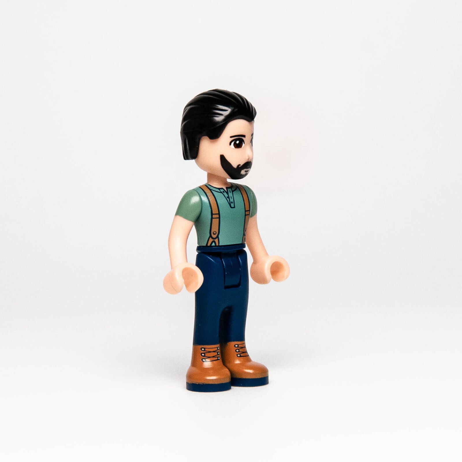 LEGO Friends Dad Minifigure - Steve (frnd243) Male Suspenders Beard 41334 - StudBee