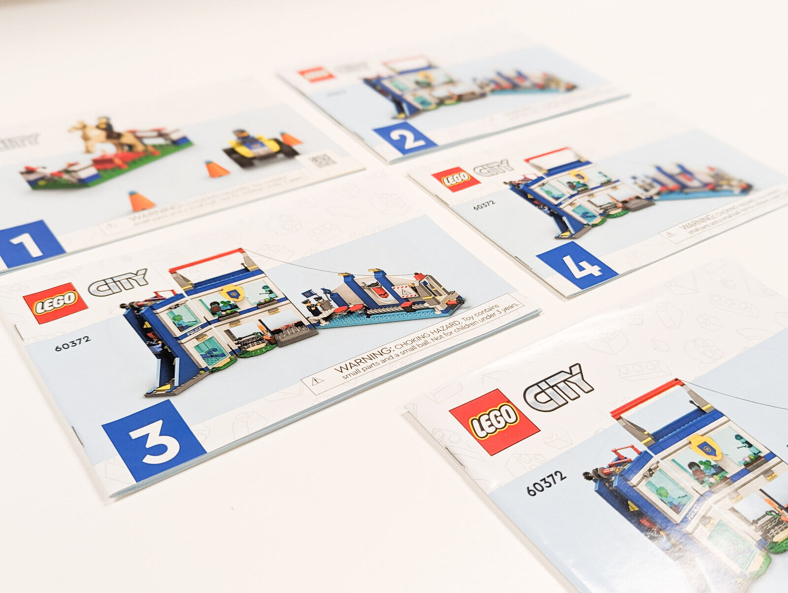 New LEGO 60372 City Police Training Academy **Lot of 5 - Booklets Only** - StudBee