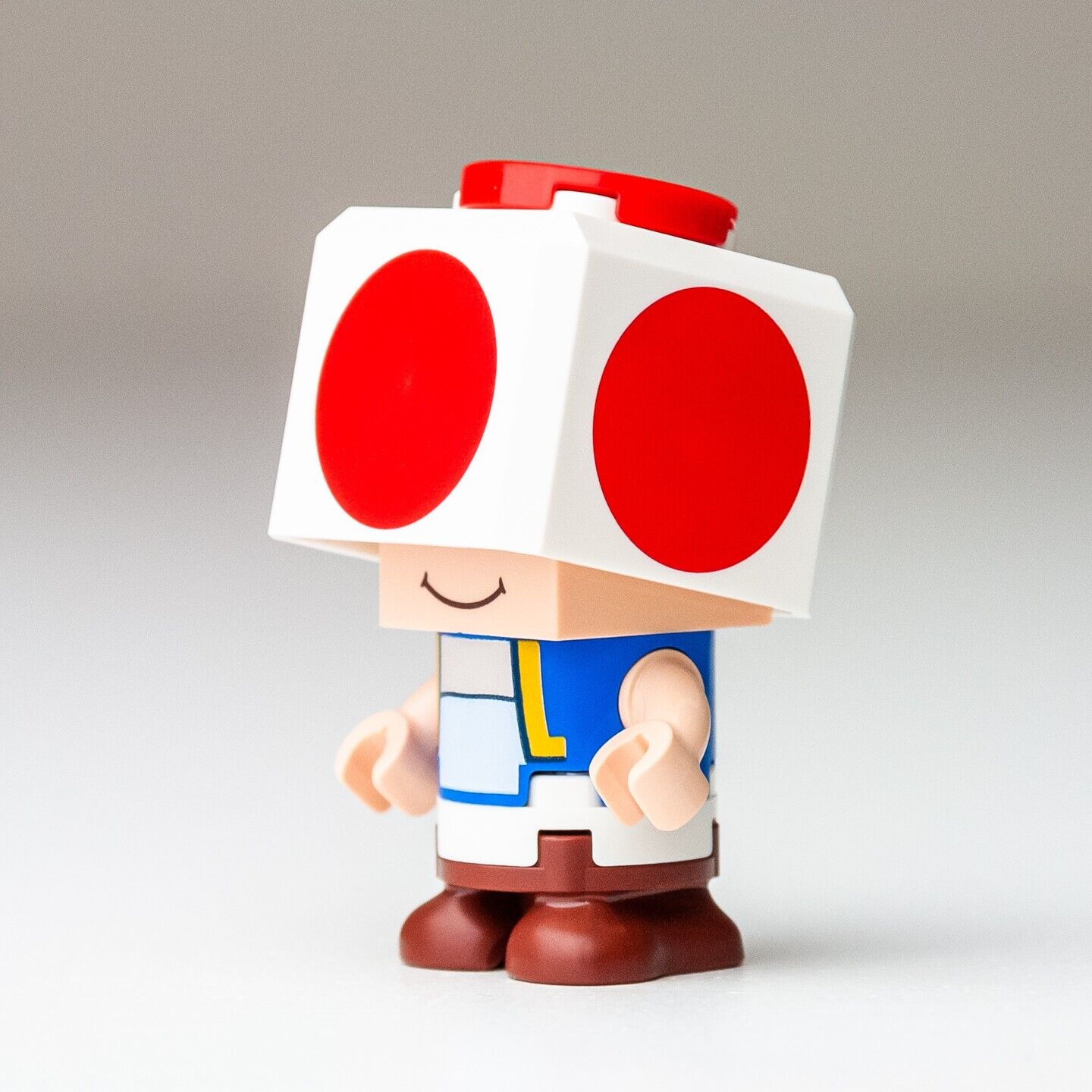 New Lego Super Mario Minifigure - Toad, Happy (mar0010) - StudBee