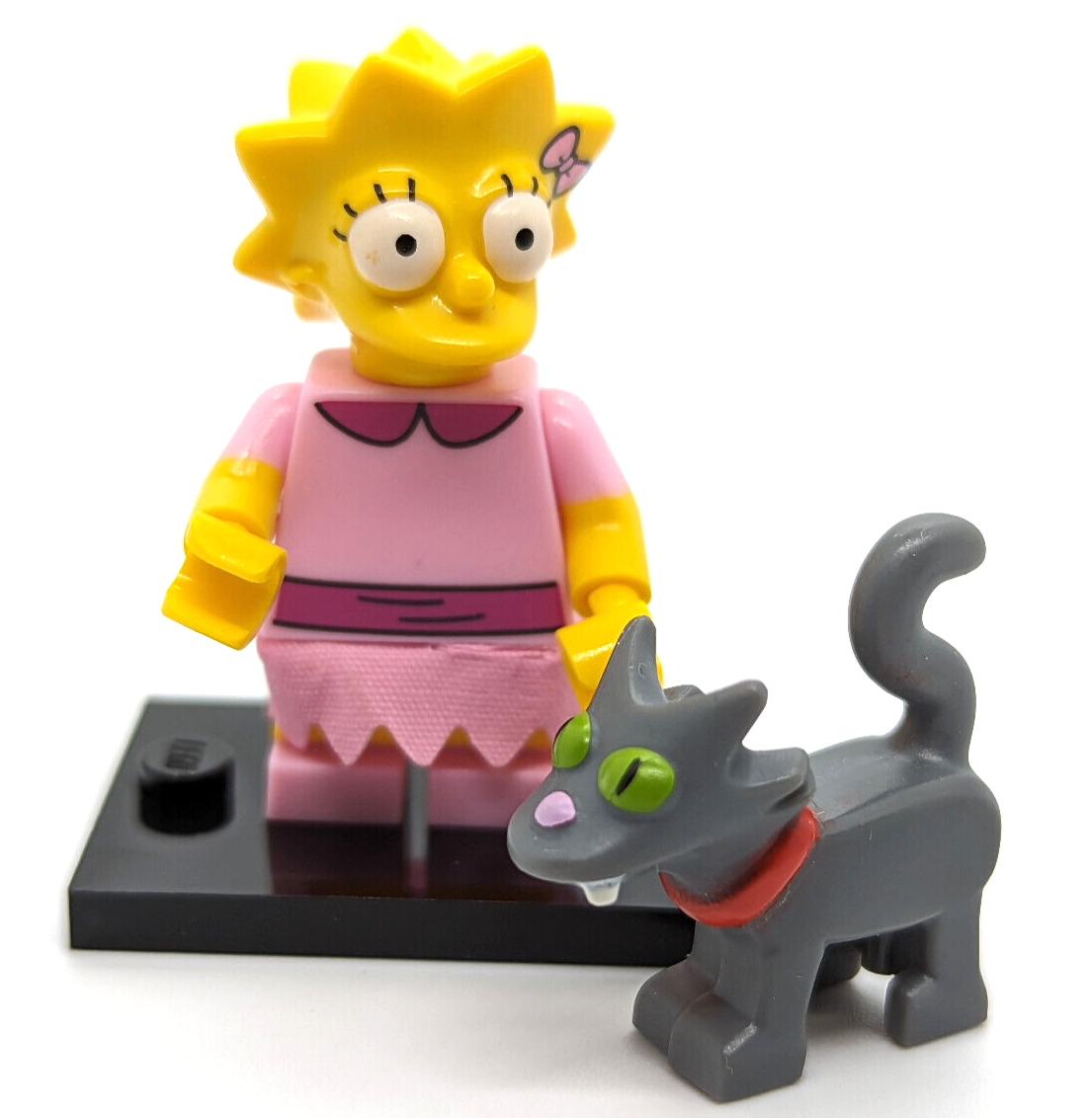 Lego Lisa Collectible Minifigure w/ Snowball 2 Simpsons Series 2 CMF Complete - StudBee