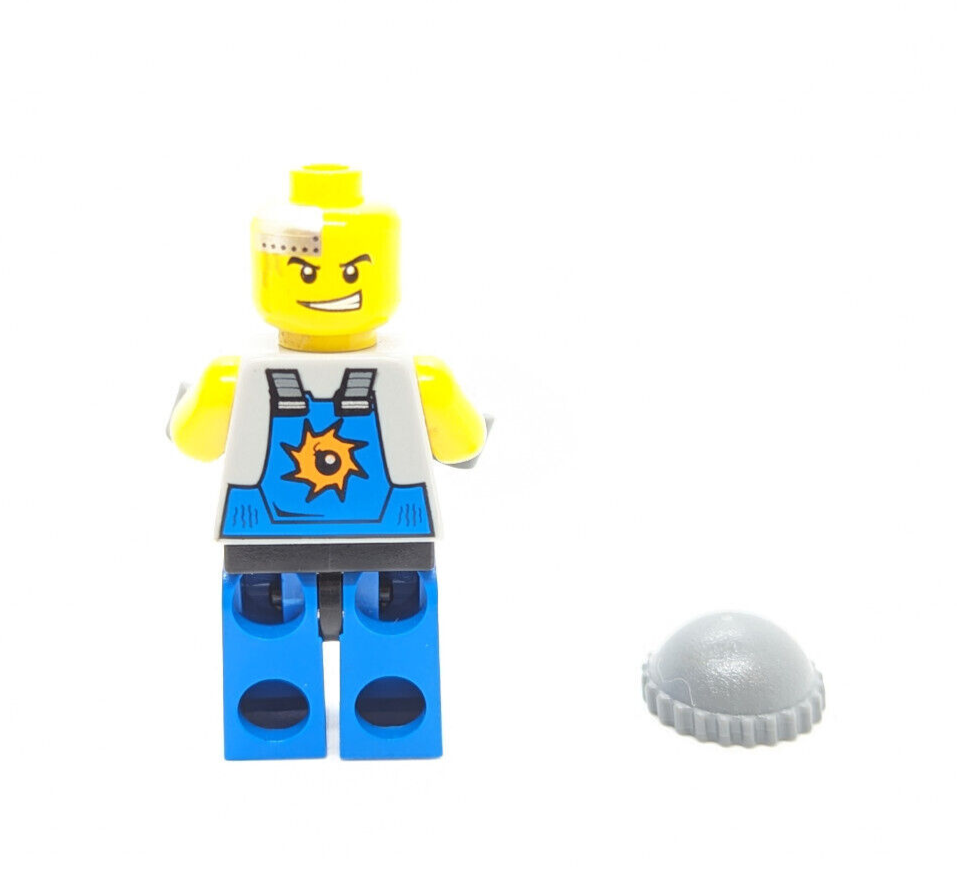 Lego Power Miners 8707 Minifig Lot:  Engineer & Glaciator Blue Rock Monster (pm - StudBee