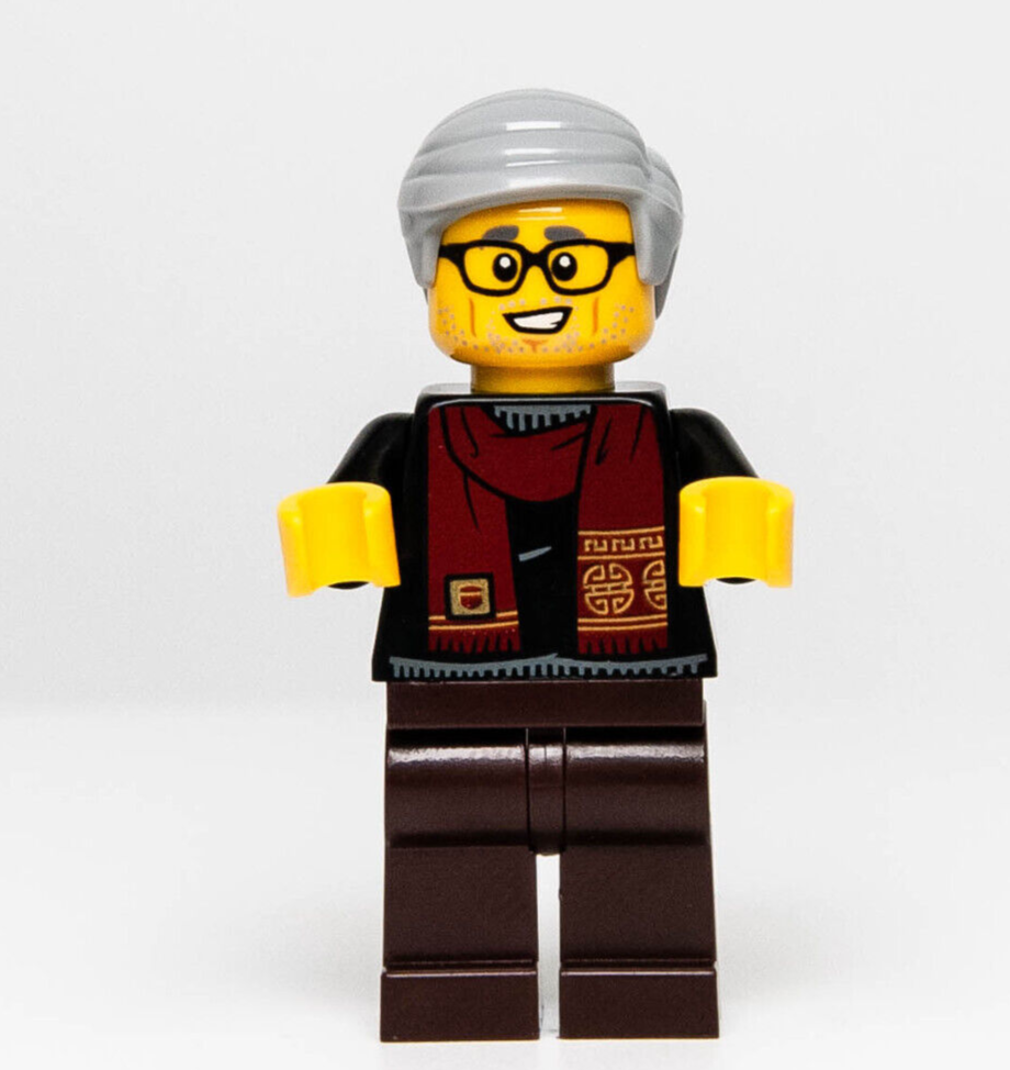 LEGO Minifigure Grandfather, Chinese New Year 80108 (hol264) - StudBee