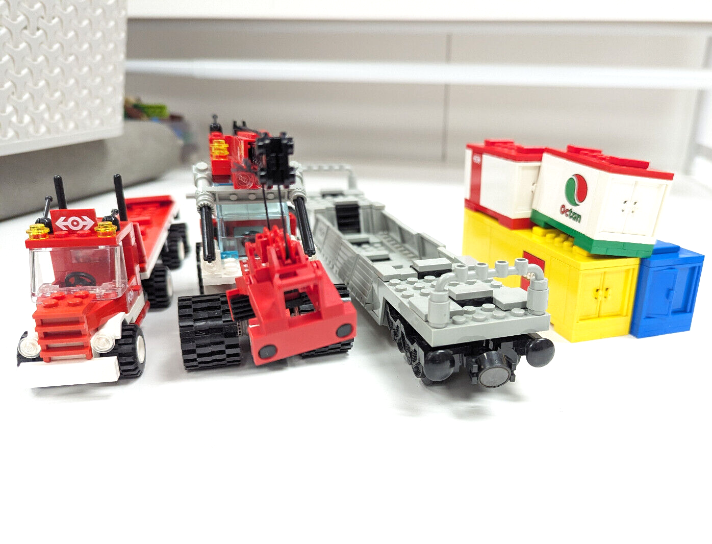 Vintage Lego 9V Train Container Double Stack 4549 - 100% Complete Box Manual - StudBee
