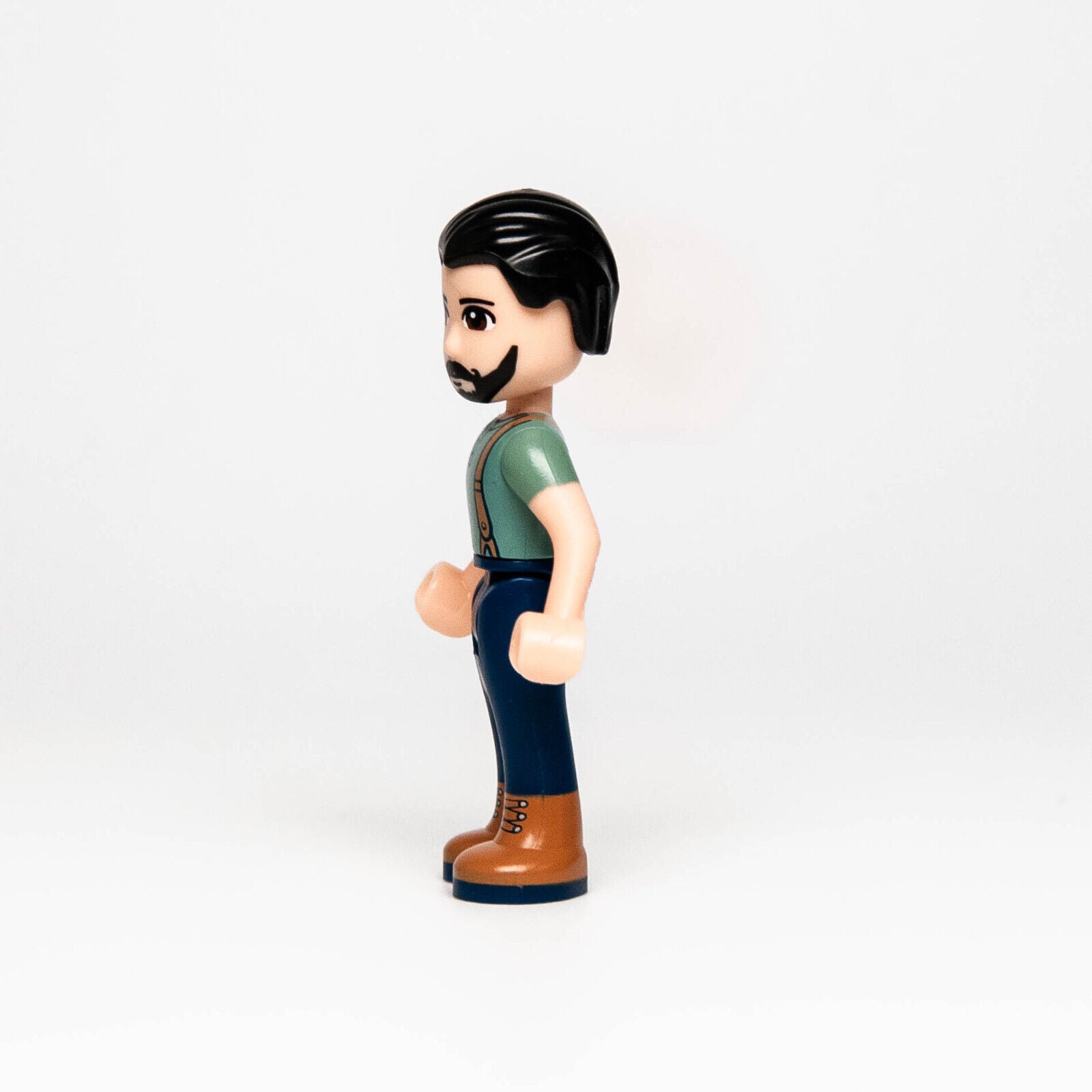LEGO Friends Dad Minifigure - Steve (frnd243) Male Suspenders Beard 41334 - StudBee