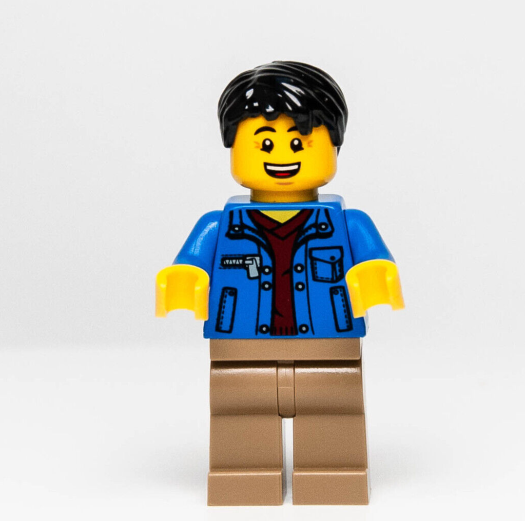 LEGO Minifigure Man, Blue Jacket, Chinese New Year 80108 (hol282) - StudBee