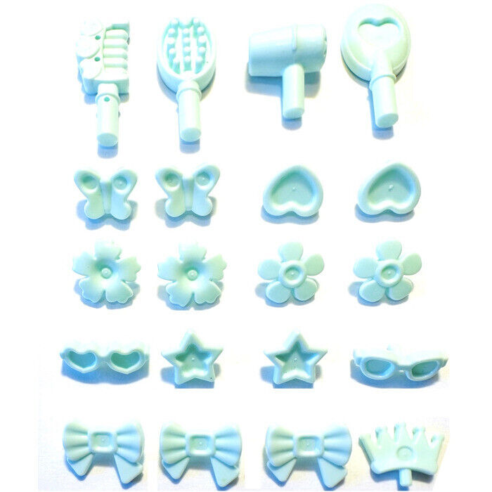 New LEGO Friends - Light Aqua Hair Accessories Pack (20 Pieces) 3316-8 (ac