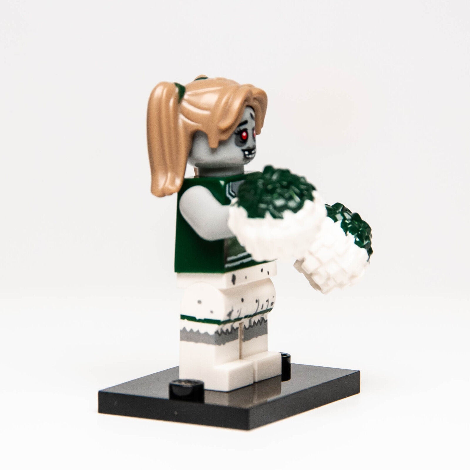 Lego CMF Series 14 Minifigure - Zombie Cheerleader 71010 Pom Poms (col14-8) (blk - StudBee