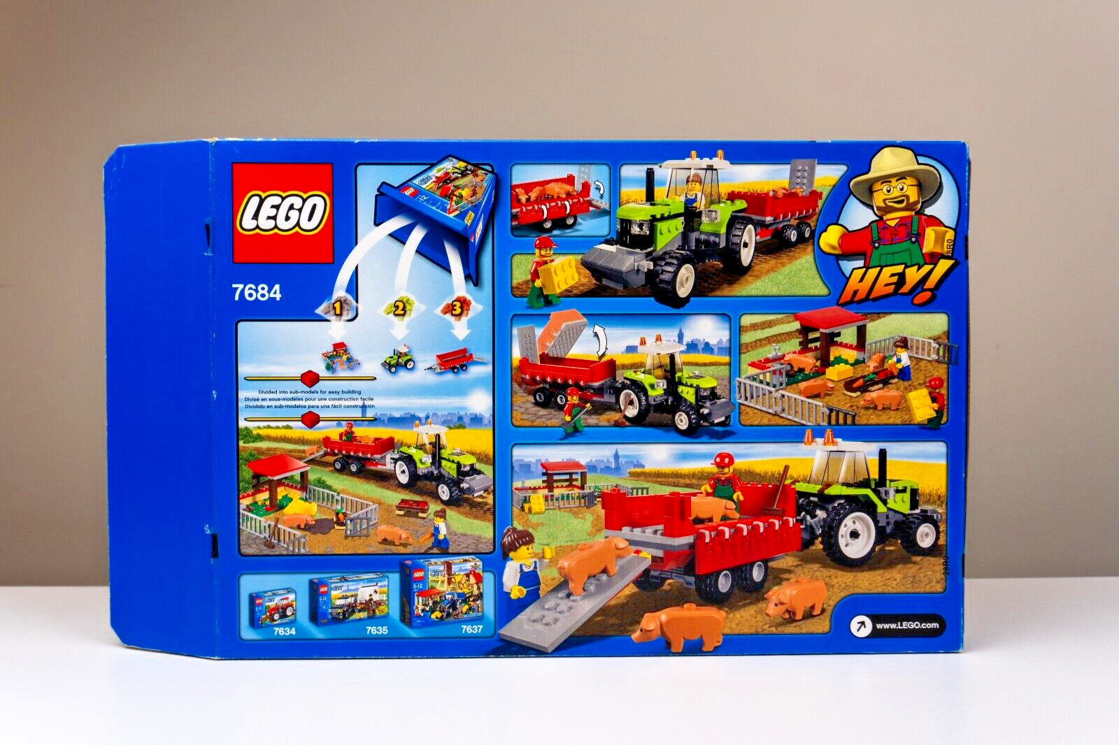 Lego City Tractor & Pig Farm (7684) Complete w/ Box & Instructions 2010 - StudBee