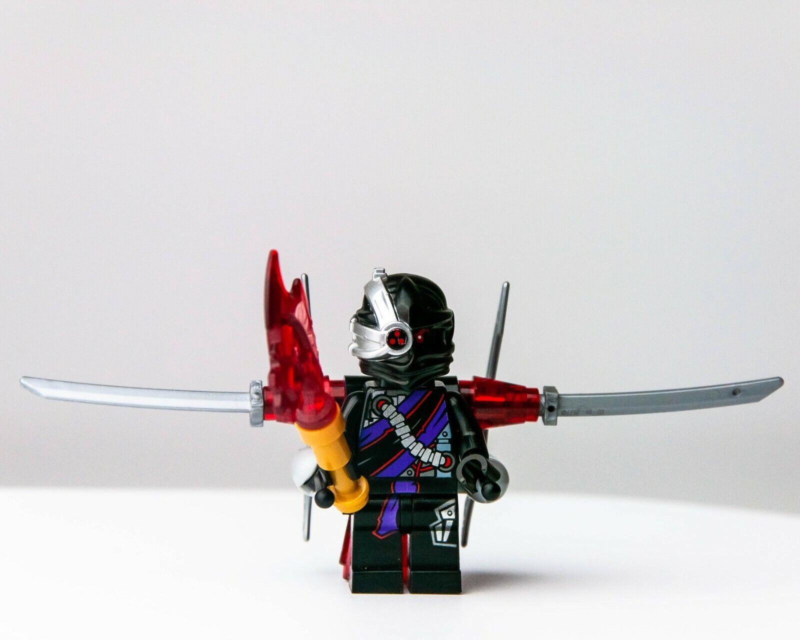 LEGO Nindroid Warrior w/ Twin Blade Jet Pack - 70727 (njo100) Minifigure - StudBee