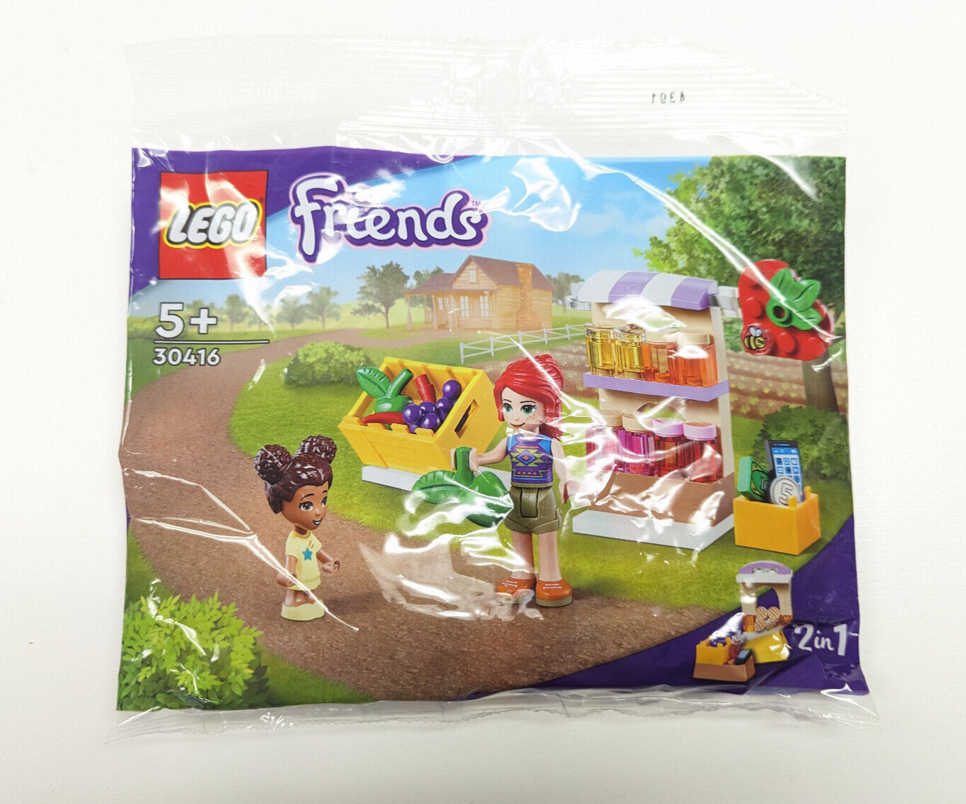 New Sealed Lego Friends Farmers Market Stall Polybag 30416 Liz Mia Festival - StudBee