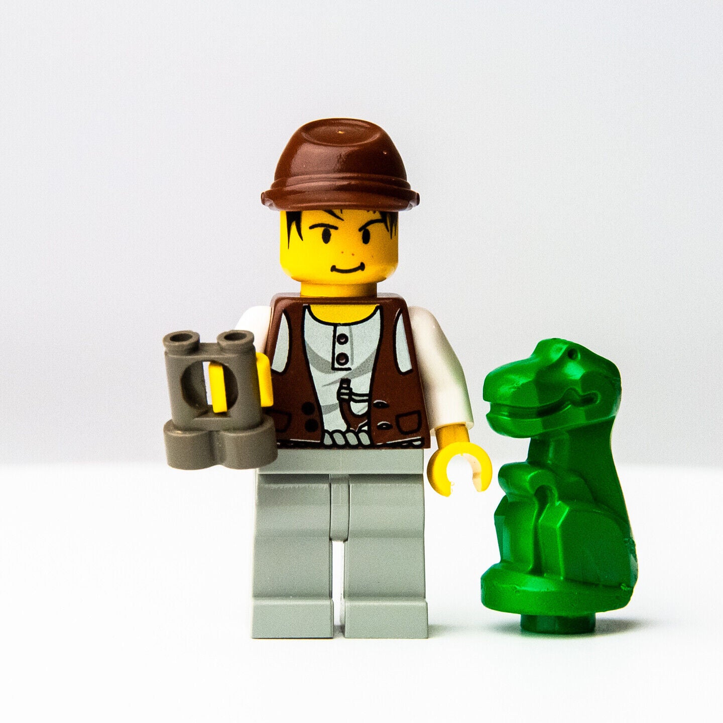 LEGO Mike (w/ Dinosaur) -  - 1281 5987 (adv014) Minifigure - StudBee