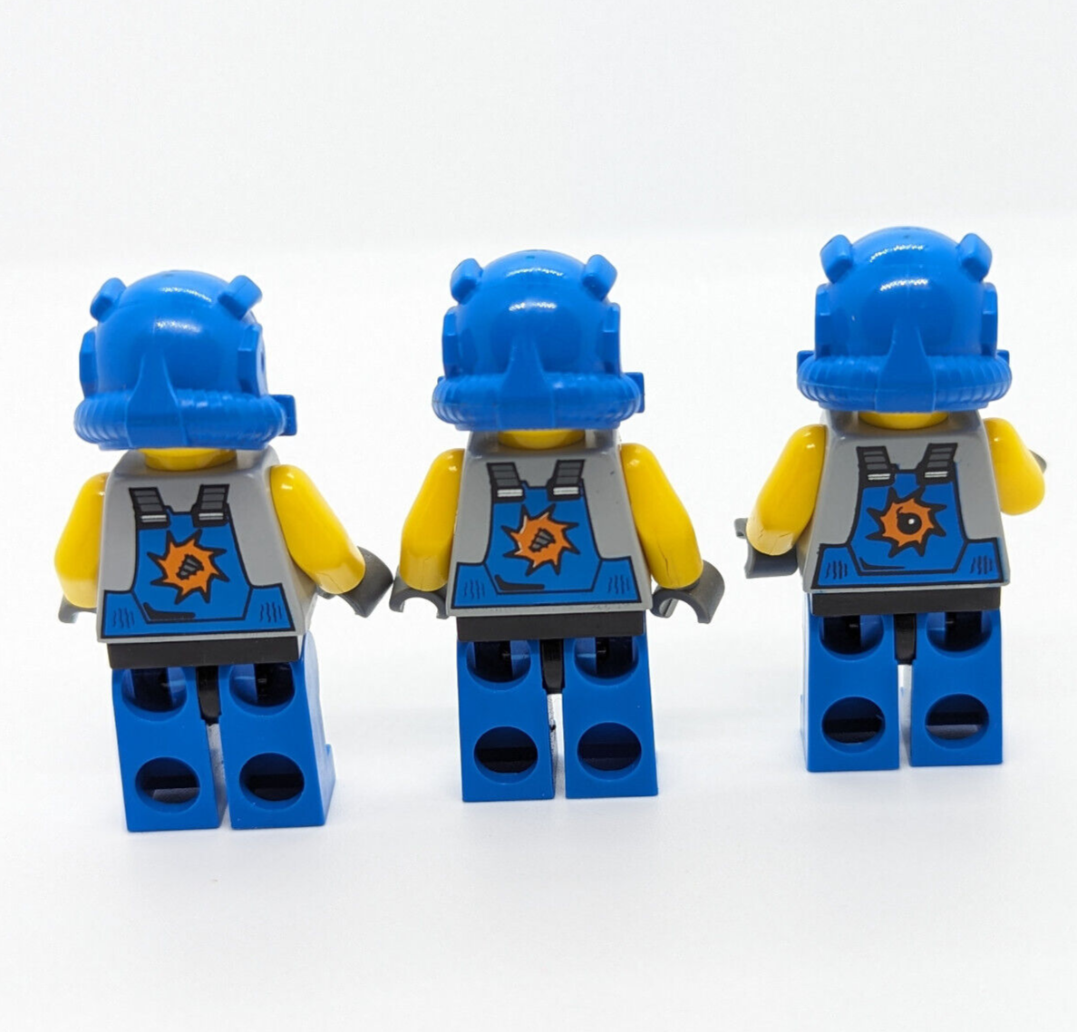 (Lot of 3) Lego Power Miners Minifig w/ Tools & Crystals 8709 Mining Station (pm - StudBee