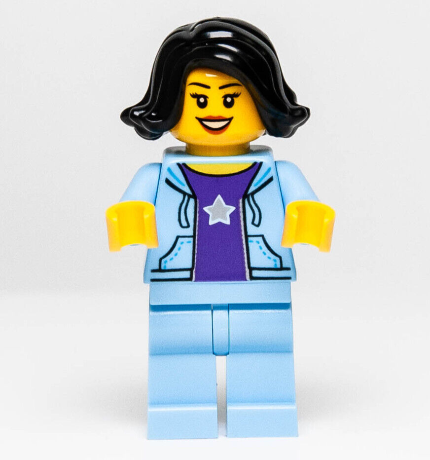 NEW LEGO Lunar New Year Minifigure Woman w/ Blue Jacket from set 80108 (hol261) - StudBee