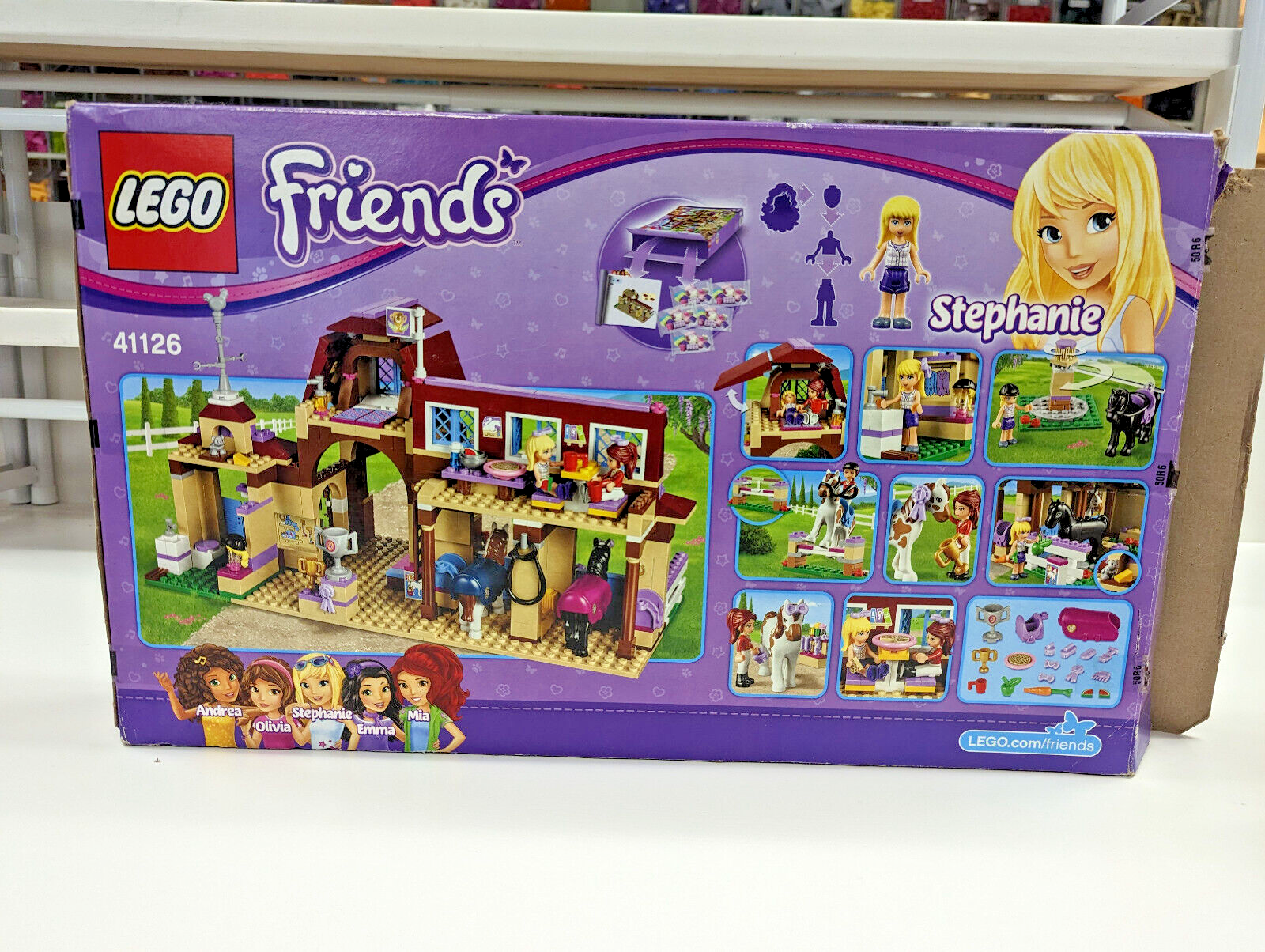 LEGO Friends Heartlake Riding Club 41126 Horse Stables 100% Complete Box Manuals - StudBee
