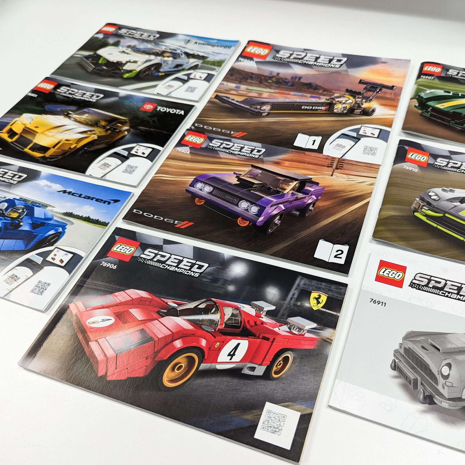 New LEGO Speed Series Lot of 8 - BOOKLETS ONLY - StudBee