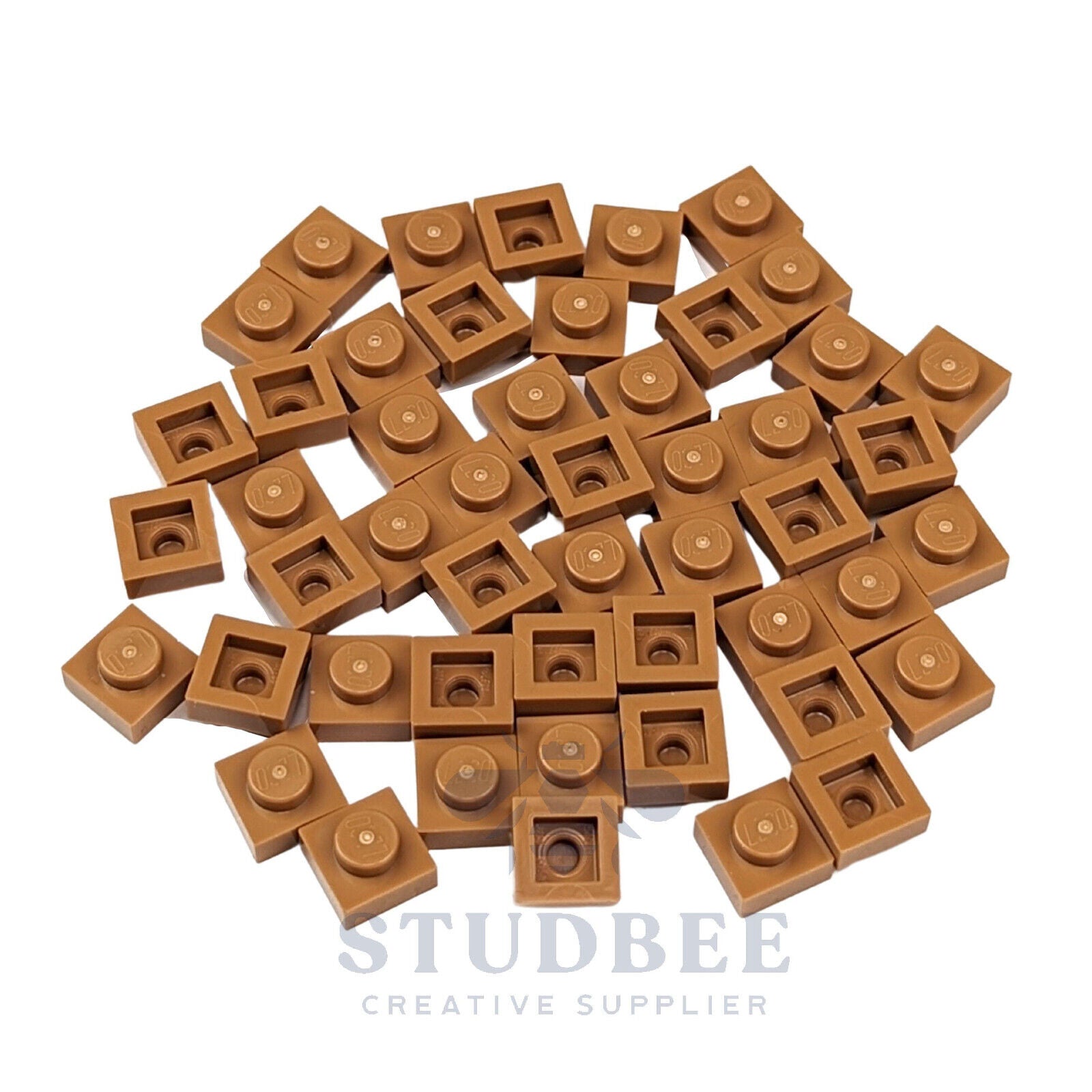 NEW LEGO  - 1 x 1 Plates - #3024 - 50 Pieces - Multiple Colors - StudBee