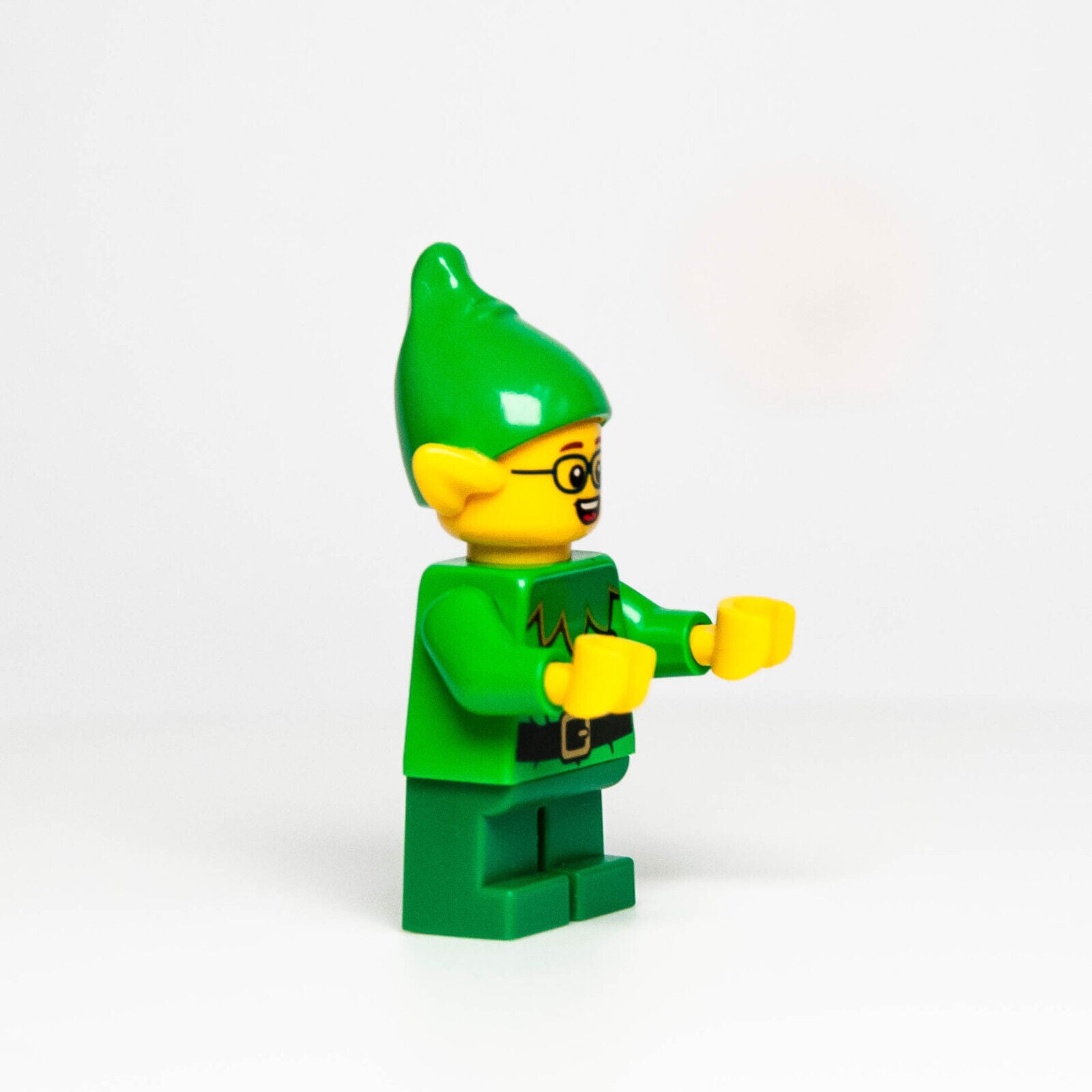 Lego Christmas Holiday Elf Minifigure w/ Glasses Bells (hol026) Club House 10275